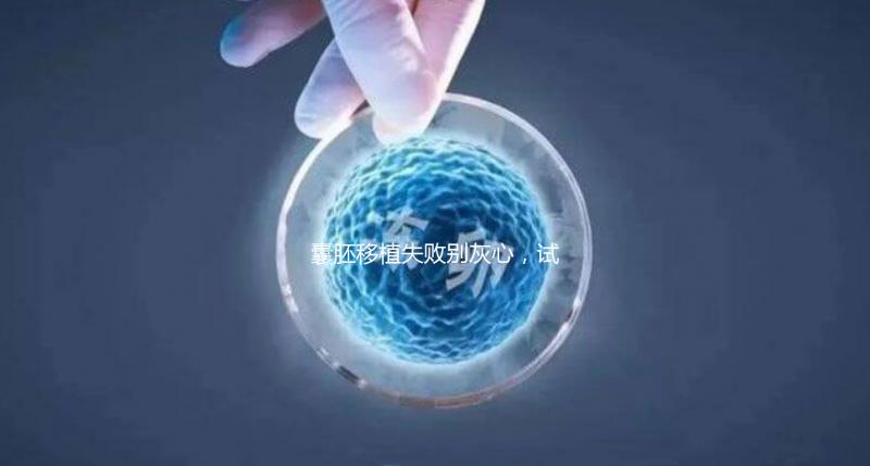 囊胚移植失敗別灰心，試管二次移植、取卵時間來了