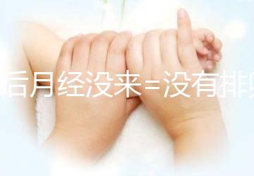 產(chǎn)后月經(jīng)沒來=沒有排卵=不會(huì)懷孕？想得美！