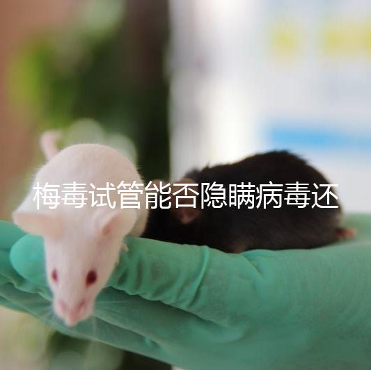 梅毒試管能否隱瞞病毒還沒有建造，備案記錄已經通知