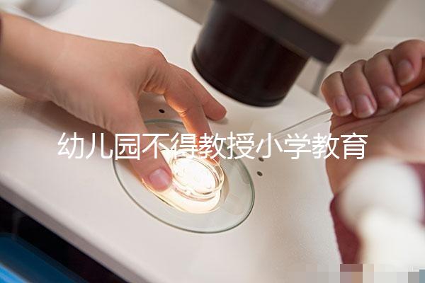 幼兒園不得教授小學教育內容，真相其實是這5個原因