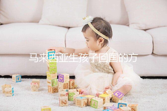 馬來(lái)西亞生孩子回國(guó)的方法可以通過(guò)準(zhǔn)備材料來(lái)解釋
